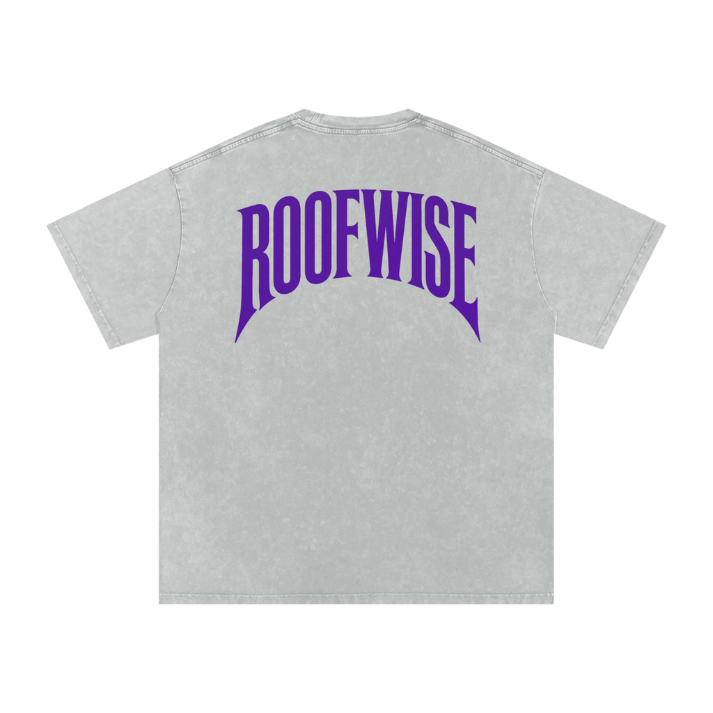 RoofWise | After Hours Oversized Tee | Snow Wash | Plum Crazy Purple Edition