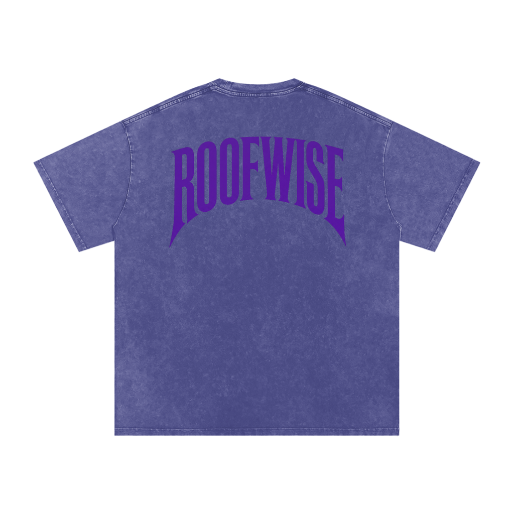 RoofWise | After Hours Oversized Tee | Snow Wash | Plum Crazy Purple Edition