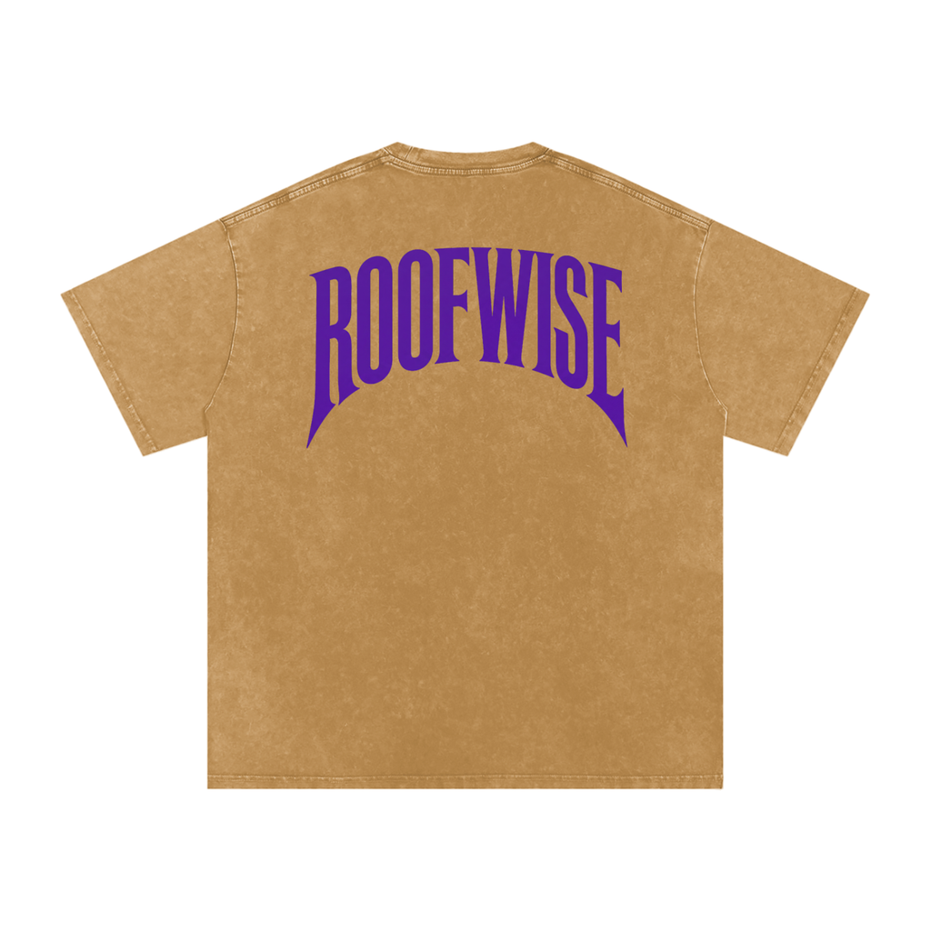 RoofWise | After Hours Oversized Tee | Snow Wash | Plum Crazy Purple Edition