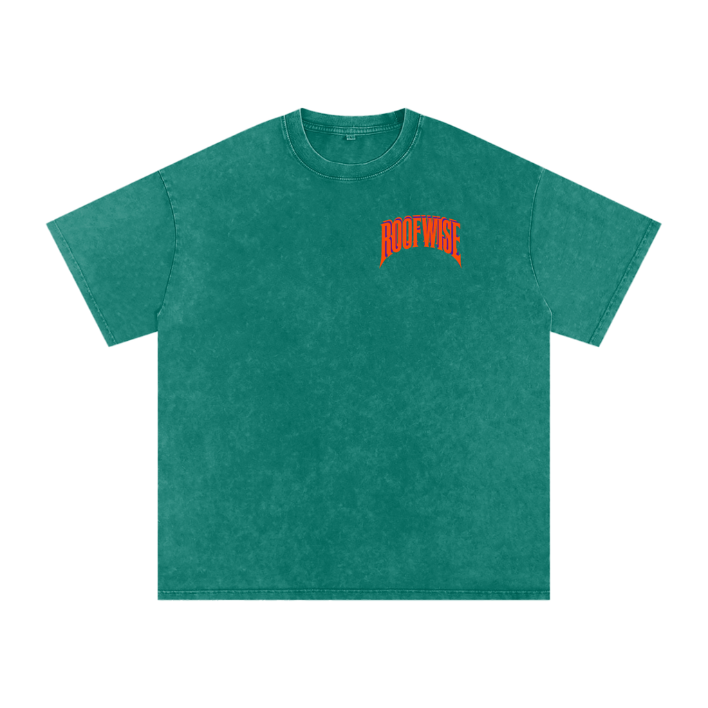 RoofWise | After Hours Oversized Tee | Snow Wash | Plum Orange Dreamcicle Edition