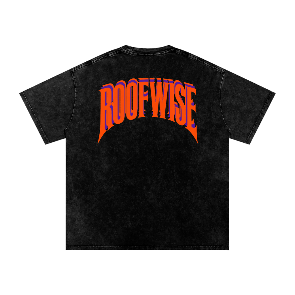 RoofWise | After Hours Oversized Tee | Snow Wash | Plum Orange Dreamcicle Edition