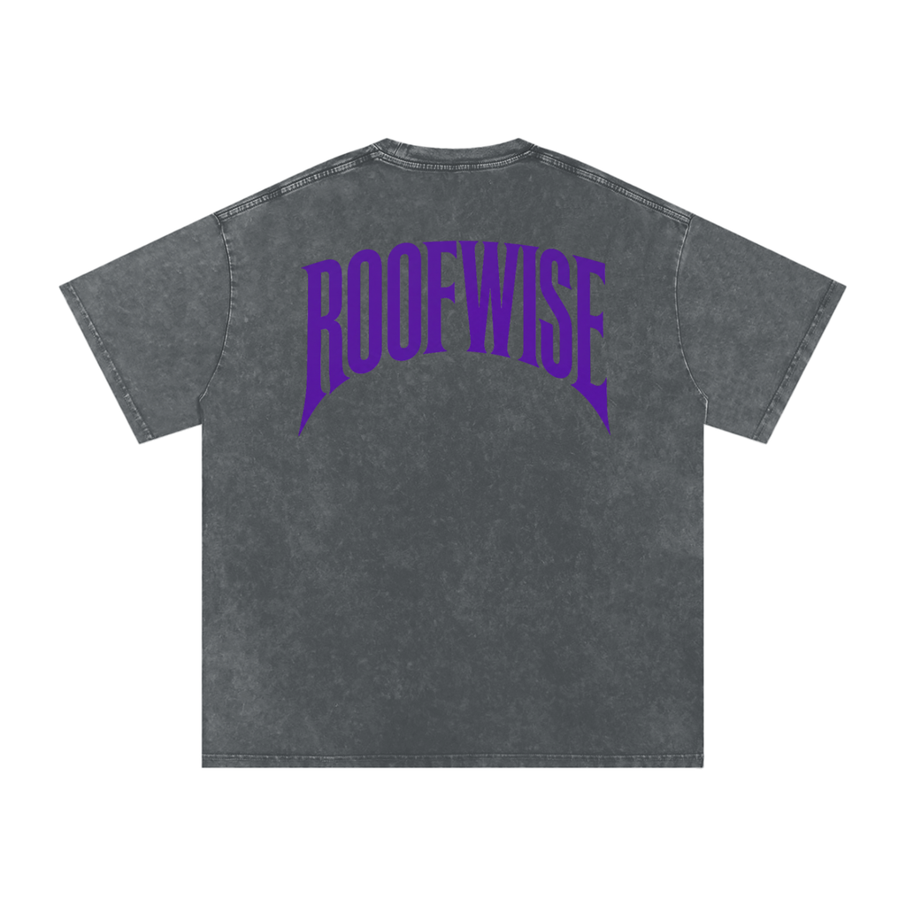 RoofWise | After Hours Oversized Tee | Snow Wash | Plum Crazy Purple Edition