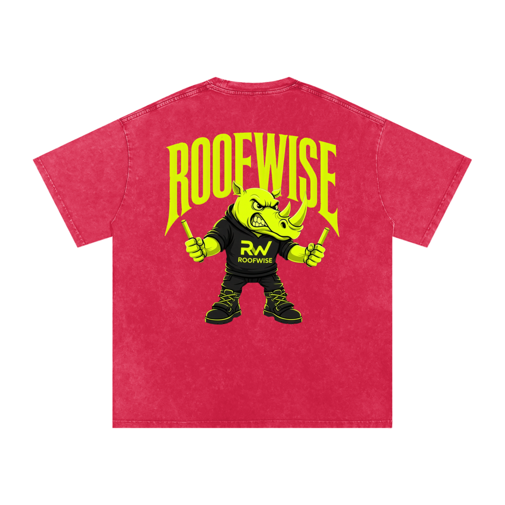 RoofWise | After Hours Oversized Graphic Tee | Snow Wash