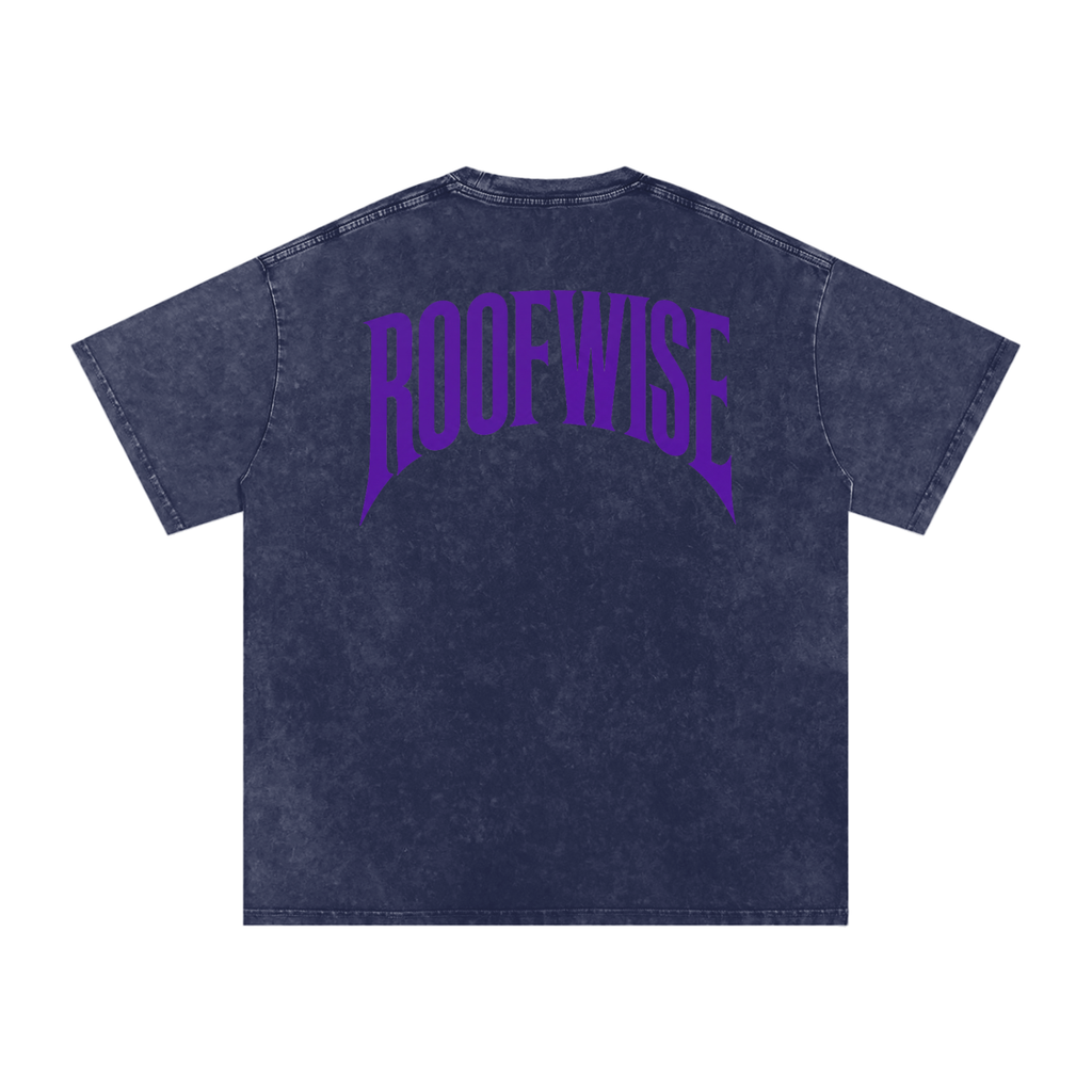 RoofWise | After Hours Oversized Tee | Snow Wash | Plum Crazy Purple Edition
