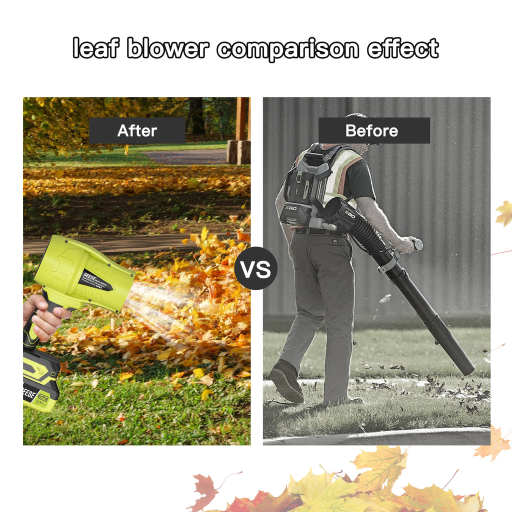 【Dealsforyoudays】Seese Turbo Jet Blower,Leaf Blower, Violent Turbo Fan, Pure Copper Motor,Car Drying after Wash, Handheld Snow Blower,Cordless Turbo Power Air Duster,Home Improve,Garden Mainte Holiday Gifts