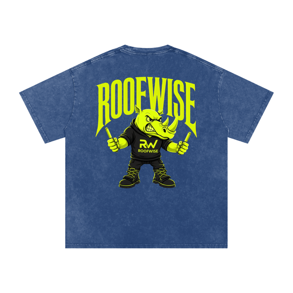 RoofWise | After Hours Oversized Graphic Tee | Snow Wash