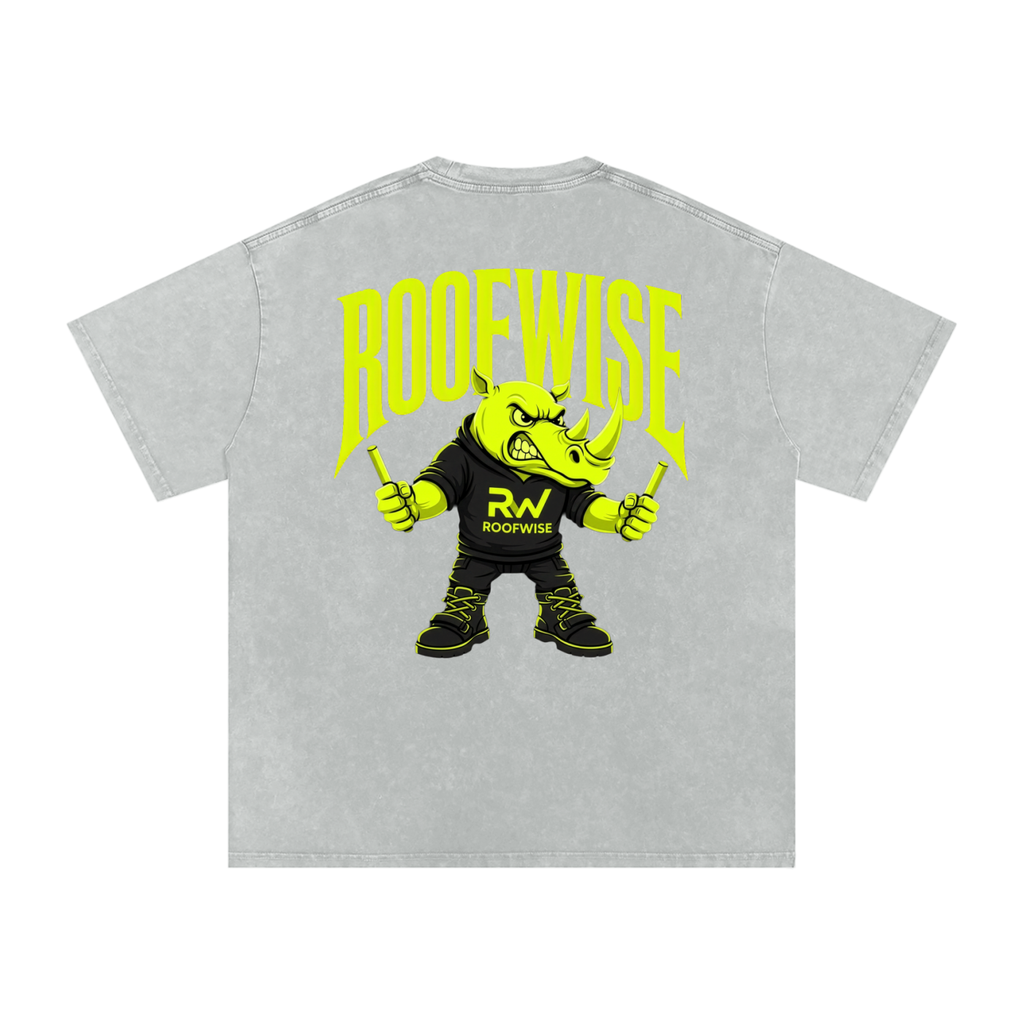 RoofWise | After Hours Oversized Graphic Tee | Snow Wash