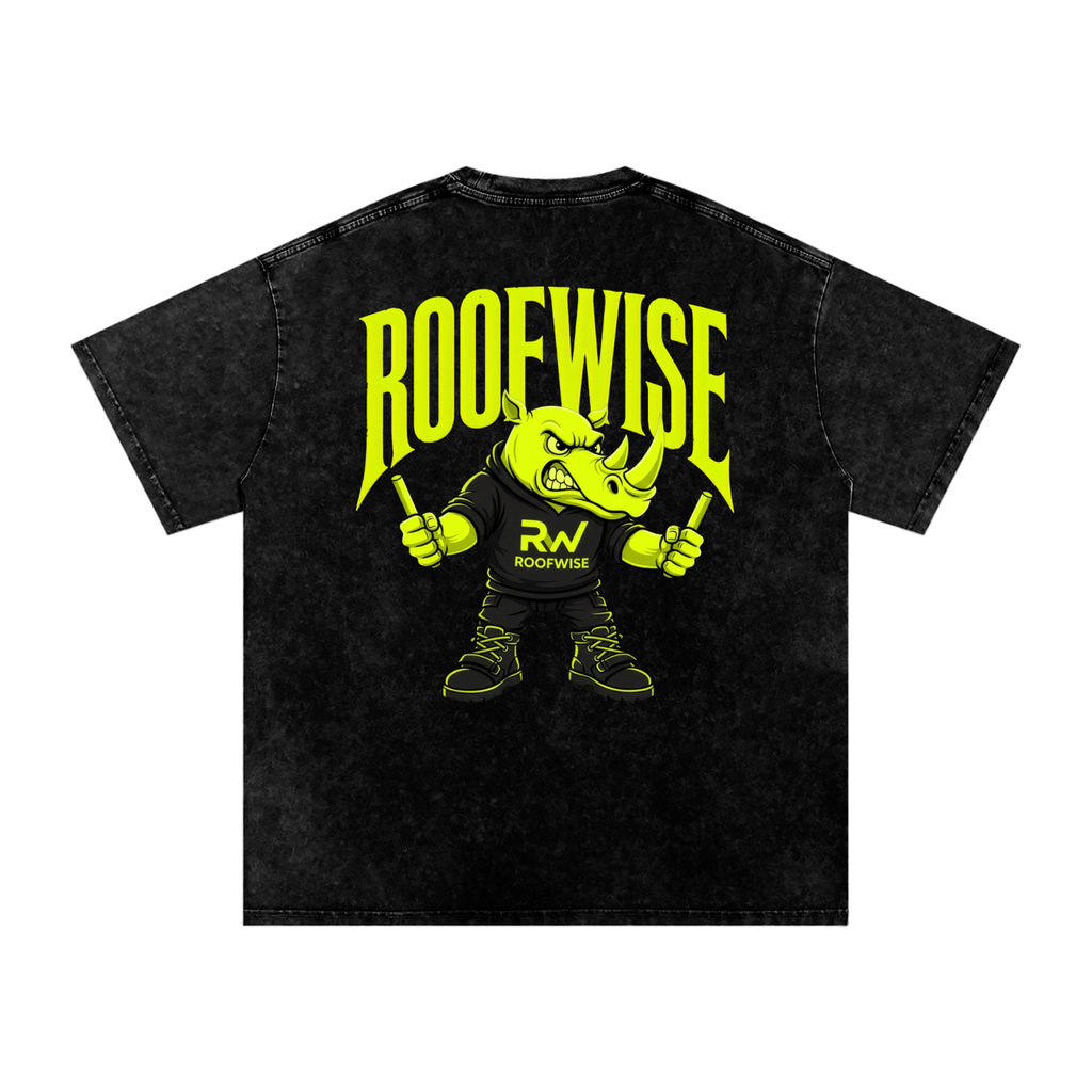 RoofWise | After Hours Oversized Graphic Tee | Snow Wash