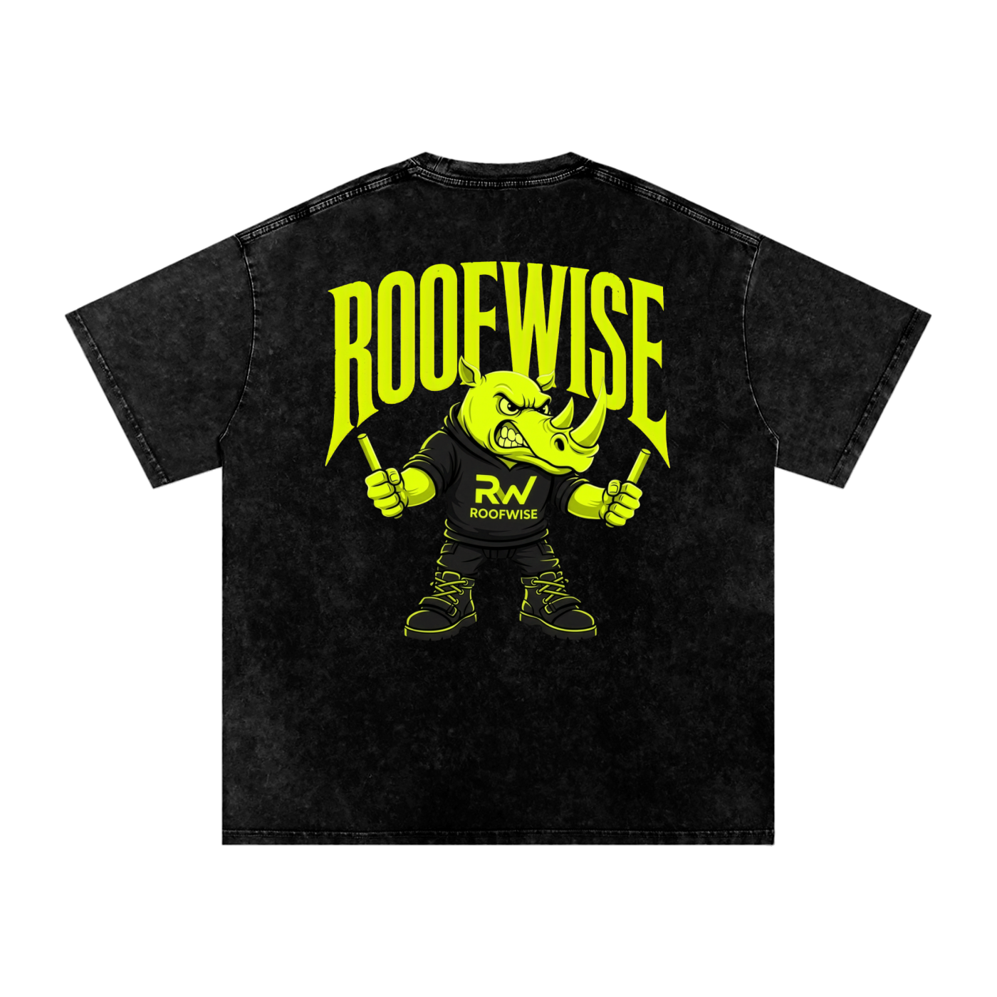RoofWise | After Hours Oversized Graphic Tee | Snow Wash
