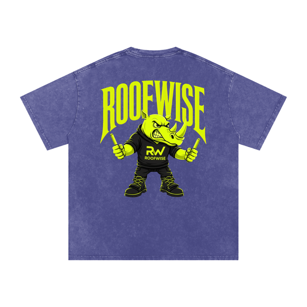 RoofWise | After Hours Oversized Graphic Tee | Snow Wash
