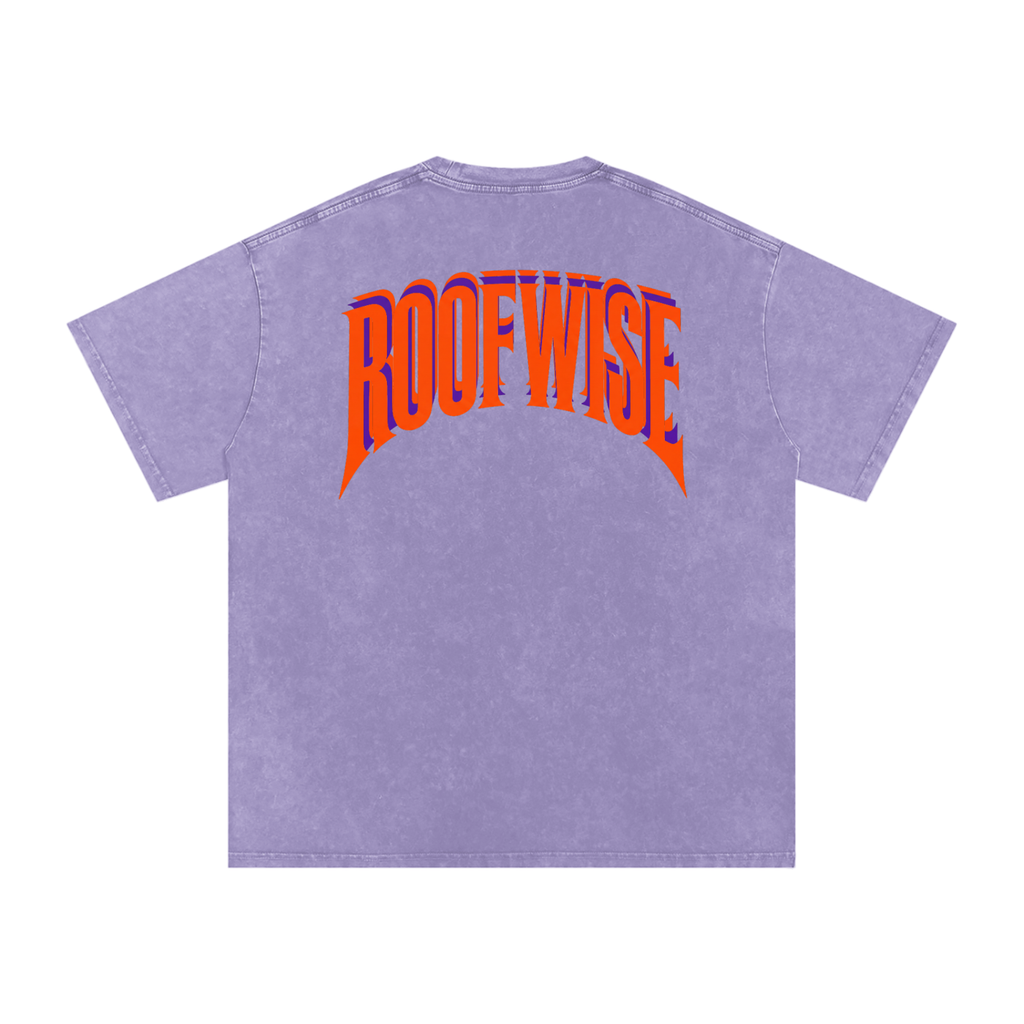 RoofWise | After Hours Oversized Tee | Snow Wash | Plum Orange Dreamcicle Edition