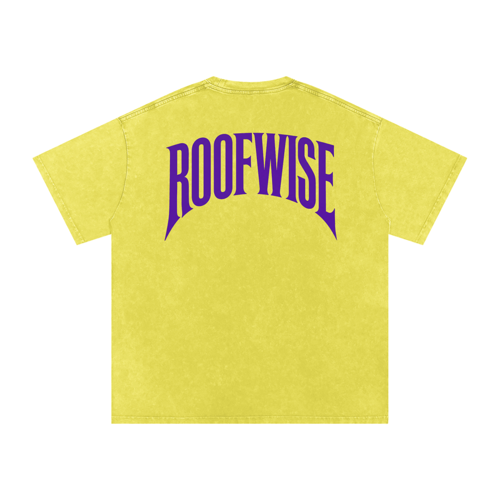 RoofWise | After Hours Oversized Tee | Snow Wash | Plum Crazy Purple Edition