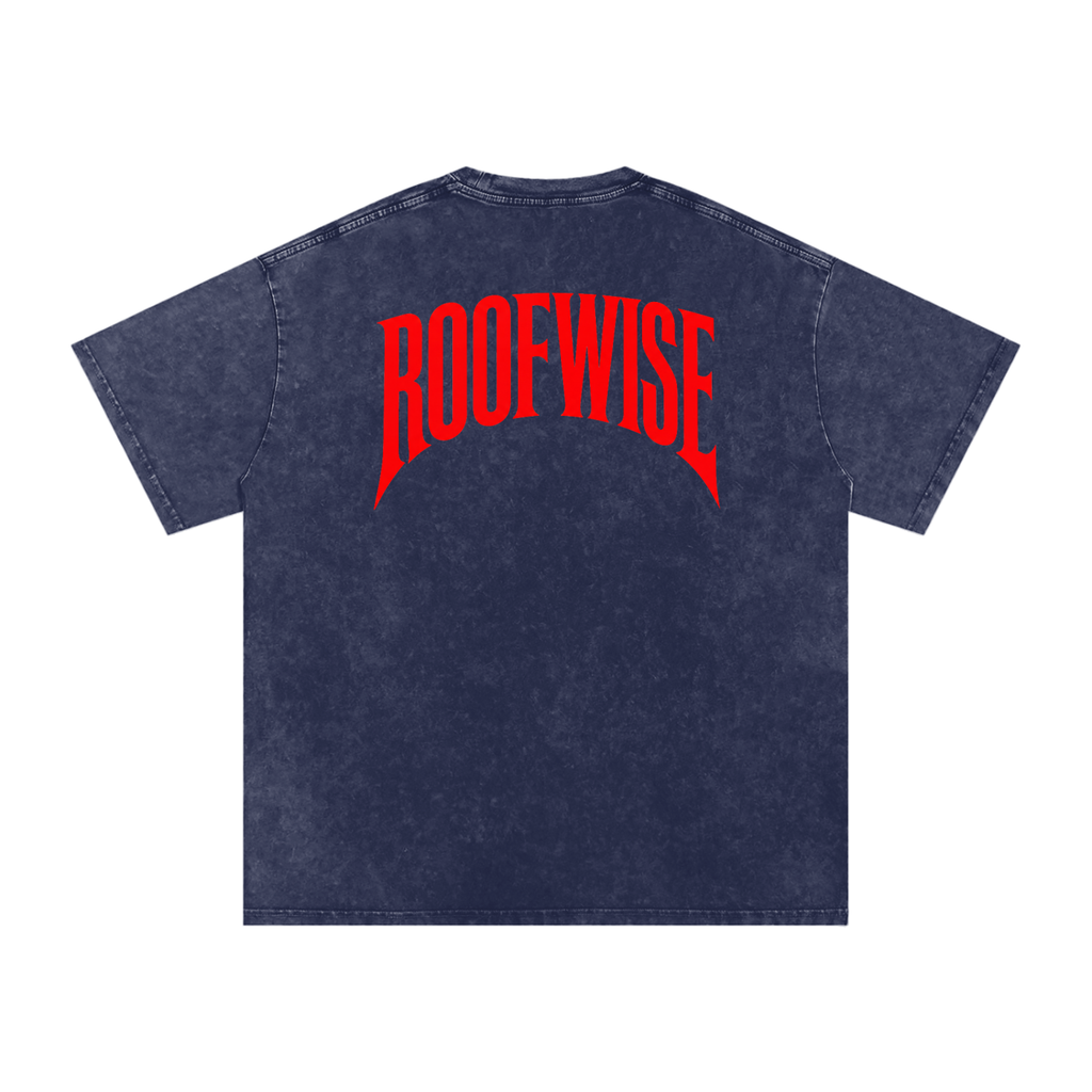 RoofWise | After Hours Oversized Tee | Snow Wash | Red Edition