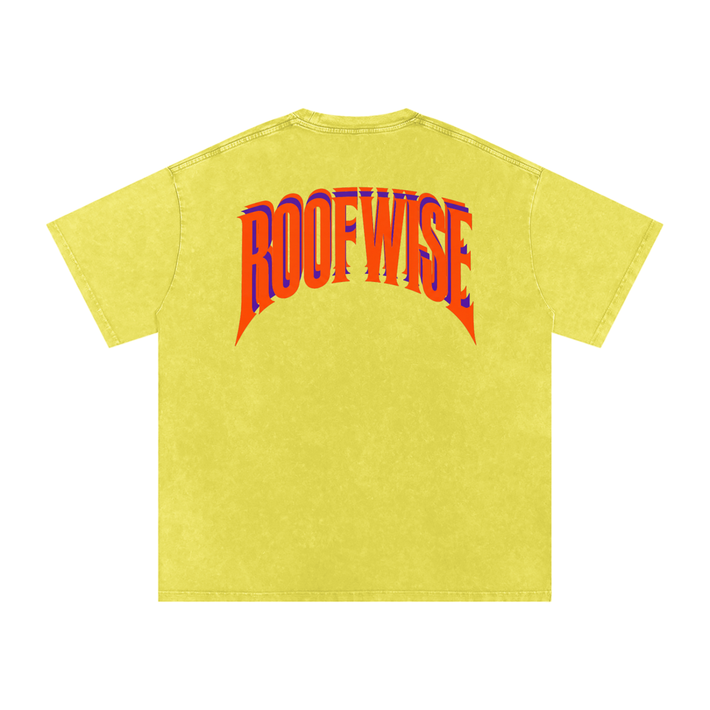 RoofWise | After Hours Oversized Tee | Snow Wash | Plum Orange Dreamcicle Edition