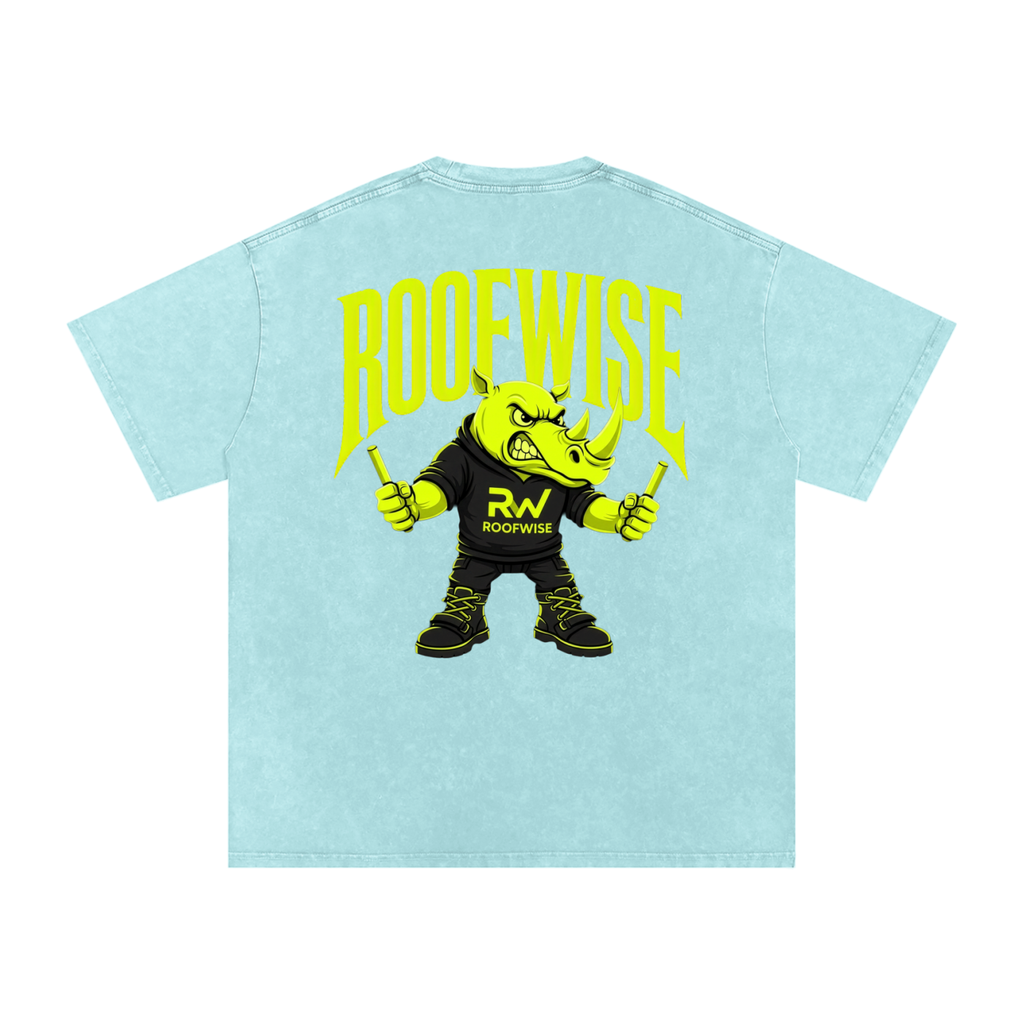 RoofWise | After Hours Oversized Graphic Tee | Snow Wash