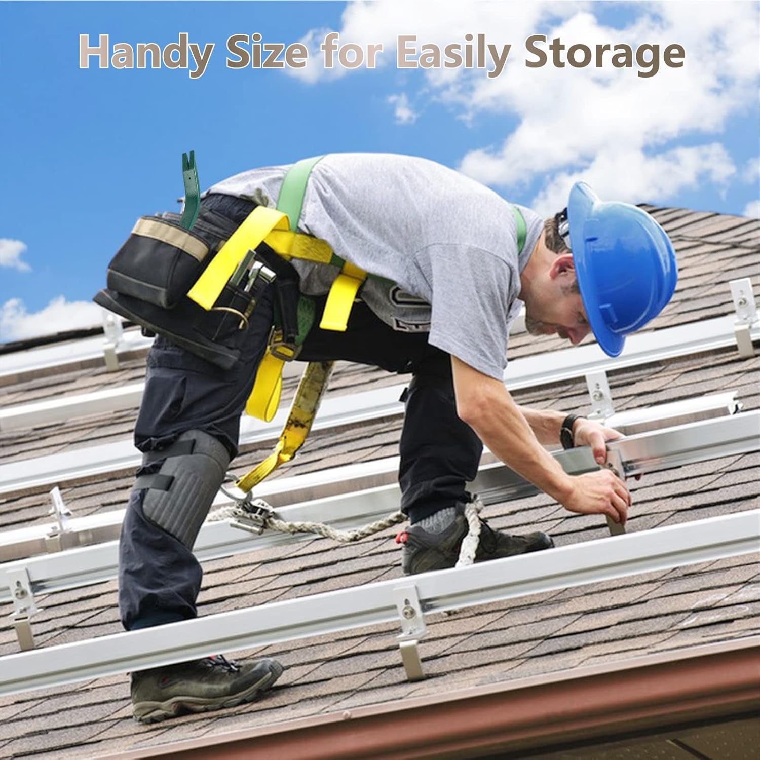 Roof Shingles, Shingle Removal Tool, Roofing Tools, Shingle Nail Installer, Roof Shingle Nail Puller, Nail Remover Pry Bar for Safe Roof Shingles Replacement Roofing Tools and Equipment