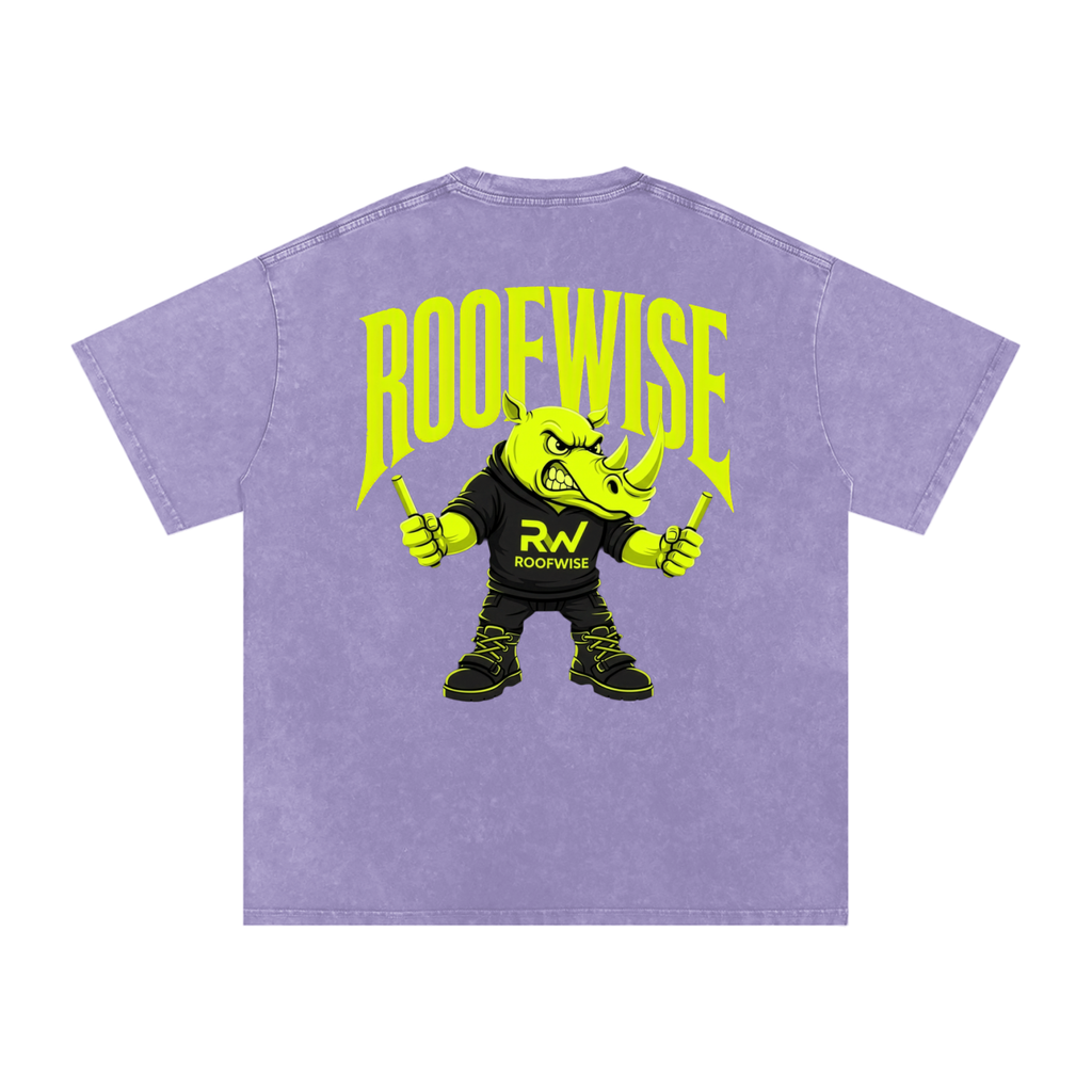 RoofWise | After Hours Oversized Graphic Tee | Snow Wash