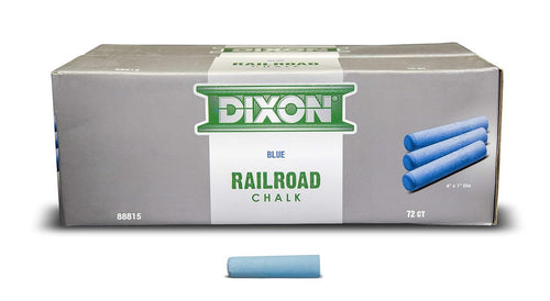 - 464-88815 Industrial Railroad Crayon Chalk with Tapered 4" X 1" Sticks, Blue, 72-Pack (88815)