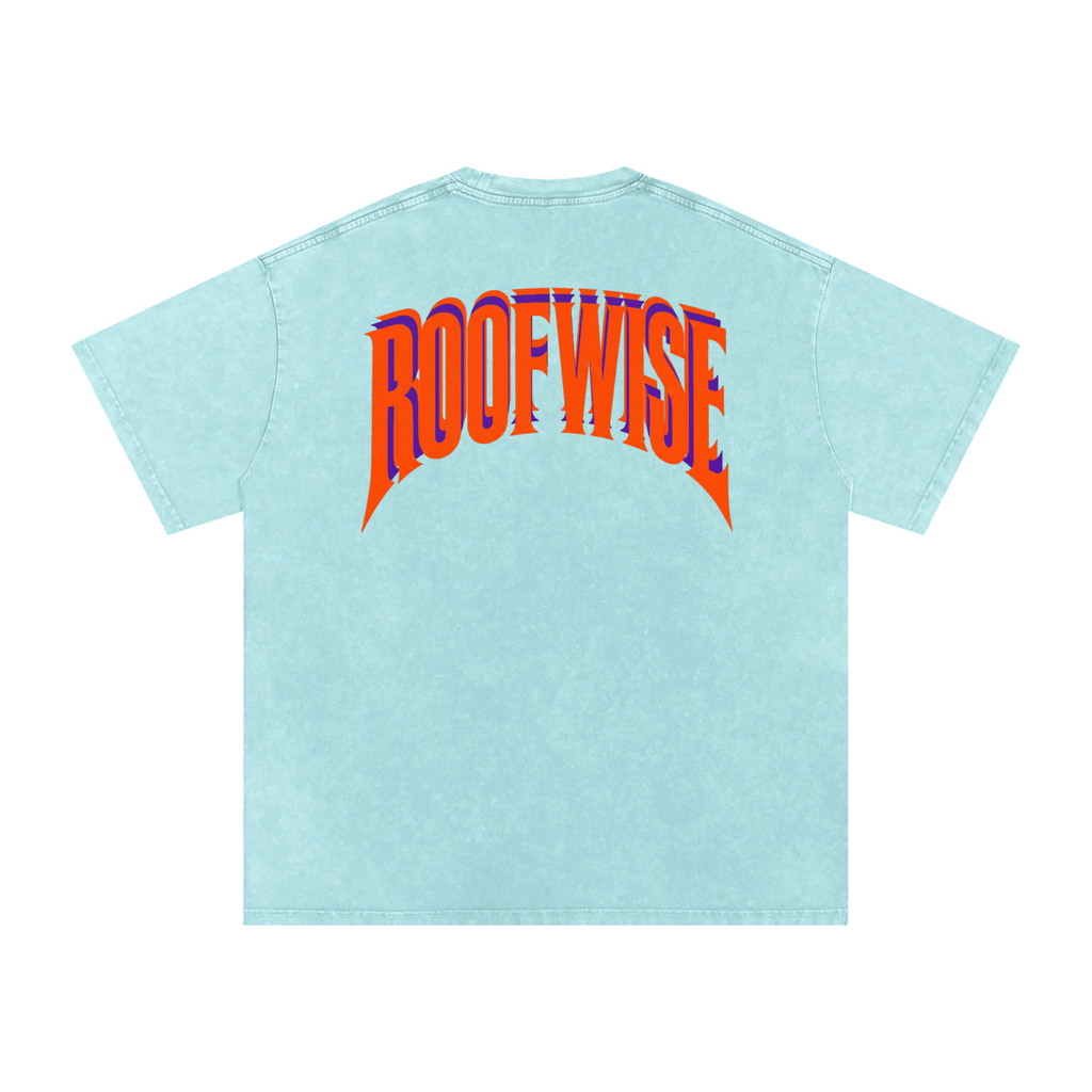 RoofWise | After Hours Oversized Tee | Snow Wash | Plum Orange Dreamcicle Edition