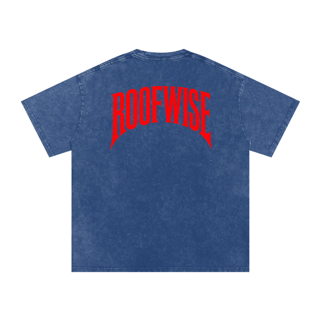 RoofWise | After Hours Oversized Tee | Snow Wash | Red Edition